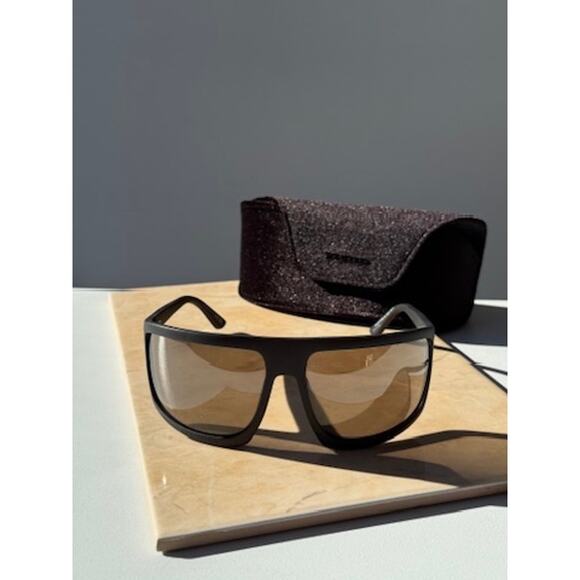 NEW Tom Ford FT1066 Clint Oversized Mask in Black - Picture 4 of 7